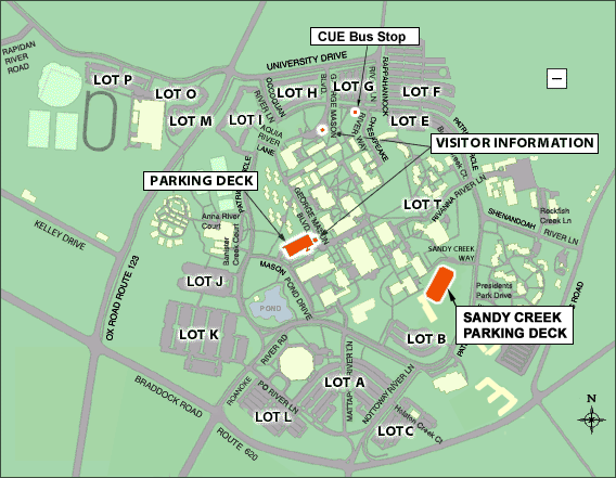 Parking Lots on GMU Campus